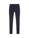 Incotex High Waist Straight Leg Trousers In Blue
