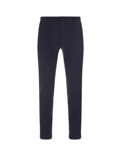 Incotex High Waist Straight Leg Trousers In Blue