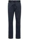 Incotex Tapered-leg Cotton Chino Trousers In Blue