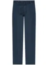 Incotex Trousers With Back Pockets And Belt Loops In Blue