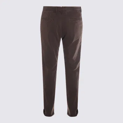 Incotex Brown Cotton Pants