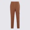 Incotex Comfortable Trousers Featuring Elastic Waistband In Brown