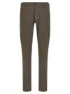 Incotex Tailored Check Trousers With Pockets And Loops In Brown