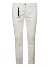 Incotex Refined White Trousers With Practical Pockets In White