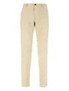 Incotex Cotton Trousers With Front And Back Pockets In Neutral