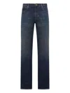 Incotex Button-fastening Cotton Jeans In Blue