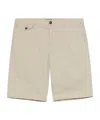 Incotex Button-fastening Cotton Shorts In Neutral