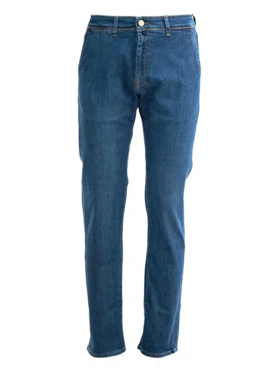 Incotex Button-fastening Jeans In Blue