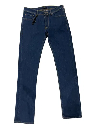 Incotex Button-fly Straight-leg Jeans In Blue