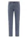 Incotex Button-fly Trousers In Blue