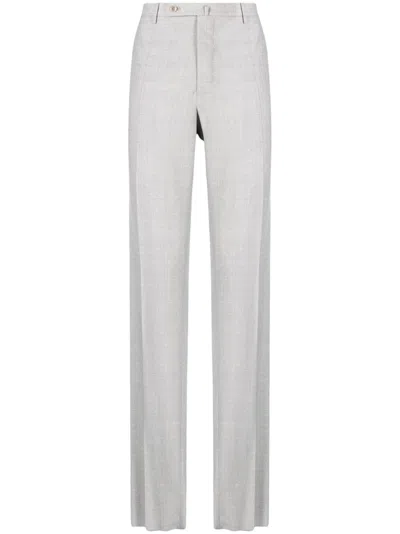 Incotex Button-up Tailored Trousers In Grau