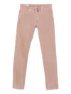 Incotex Five-pocket Trousers In Pink