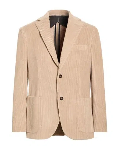 Incotex By Slowear Man Blazer Beige Size 48 Cotton In Neutral