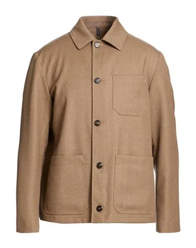 Incotex By Slowear Man Jacket Beige Size 44 Virgin Wool In Brown