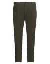 Incotex By Slowear Man Pants Dark Green Size 38 Cotton, Elastane
