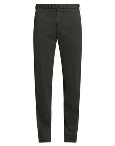 Incotex By Slowear Man Pants Dark Green Size 38 Cotton, Lyocell, Elastane In Black