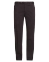 Incotex Man Pants Dark Brown Size 38 Virgin Wool In Brown