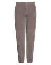 Incotex By Slowear Man Pants Taupe Size 38 Cotton, Elastane In Gray