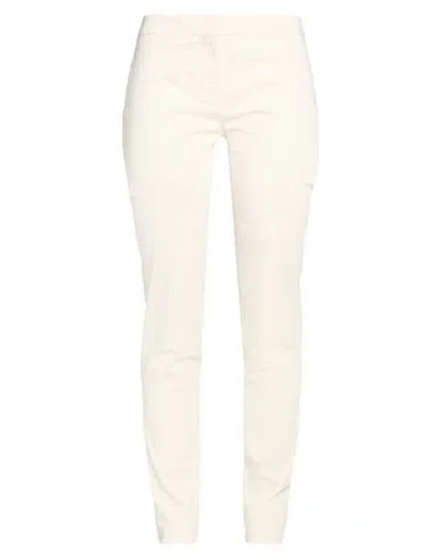 Incotex By Slowear Woman Pants Cream Size 10 Cotton, Elastane In White