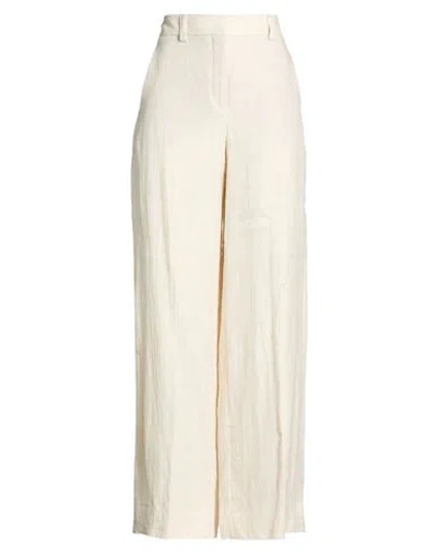 Incotex By Slowear Woman Pants Cream Size 10 Linen In White