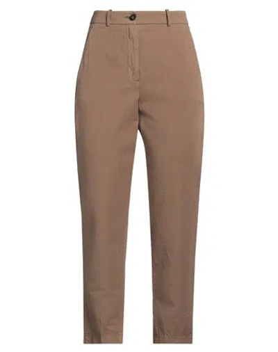 Incotex By Slowear Woman Pants Light Brown Size 2 Cotton, Linen In Beige