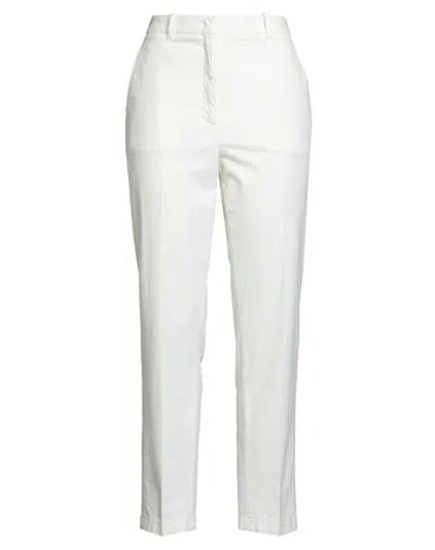 Incotex By Slowear Woman Pants Off White Size 8 Cotton, Elastane