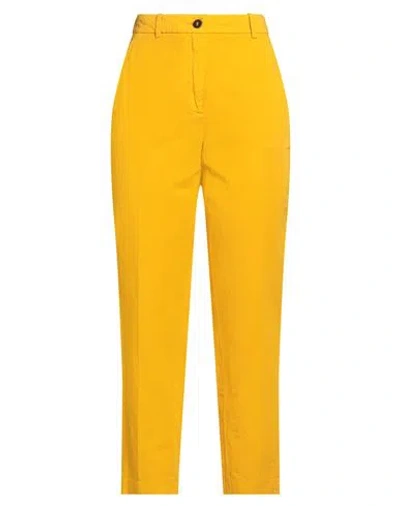 Incotex By Slowear Woman Pants Orange Size 8 Cotton, Linen