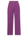 Incotex By Slowear Woman Pants Purple Size 6 Cotton, Linen