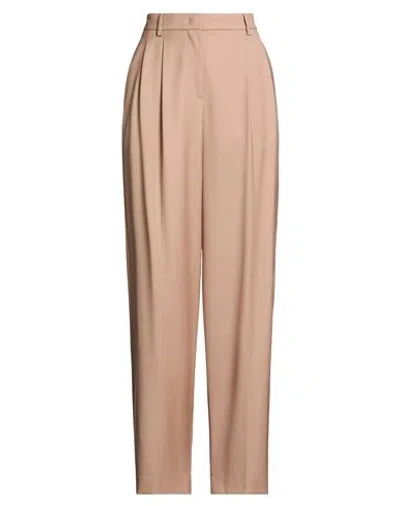 Incotex By Slowear Woman Pants Sand Size 6 Virgin Wool In Brown