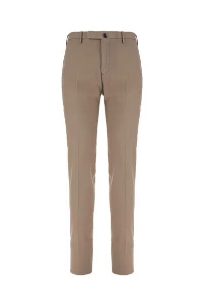 Incotex Cappuccino Stretch Cotton Pant In Gray