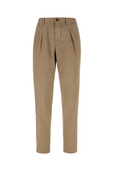 INCOTEX CAPPUCCINO STRETCH COTTON PANTS
