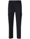 Incotex Cargo Flannel Trousers In Blue