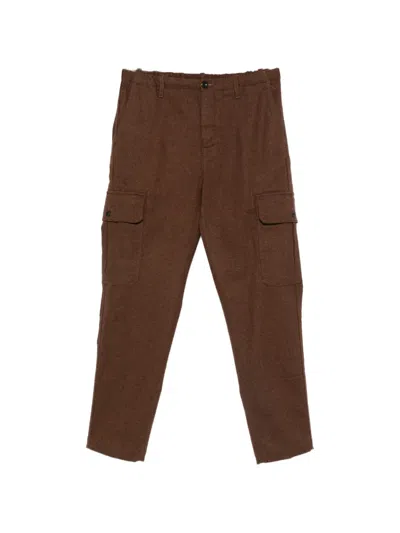 Incotex 카고 포켓 팬츠 In Brown