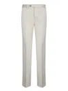 Incotex Batavia Light Grey Trousers In Green