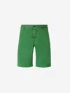 Incotex Cotton Bermudas Shorts In Green