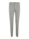 Incotex Trousers Featuring Striped Pattern And Belt Loops In Grey