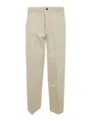 Incotex Straight Leg Trousers With Pockets And Belt Loops In Neutral