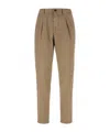 Incotex Stretch Cotton Pants Pleated Front