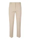 Incotex Tailored Trousers With Back Pockets And Belt Loops In Beige