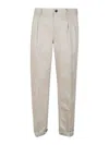Incotex Pleated Straight-leg Trousers In Grey