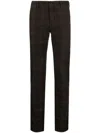 Incotex Karierte Straight-leg-hose In Brown