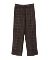 Incotex Wool Trousers Featuring Checked Design In Brown