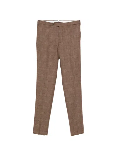 Incotex Karierte Hose In Brown