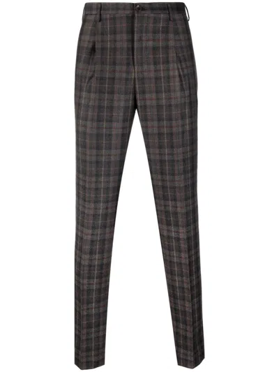 INCOTEX INCOTEX CHECKED TROUSERS