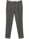 Incotex Checked Trousers In Grey