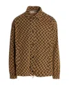 Incotex Checkered Casual Jacket In Brown