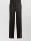 Incotex Checkered Straight Leg Trousers And Pockets