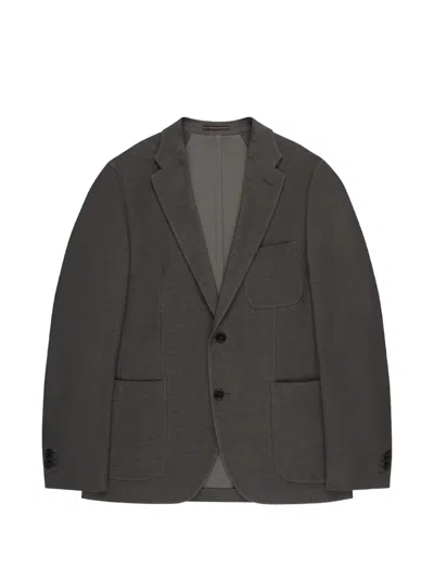 Incotex Chest-pocket Blazer In Gray