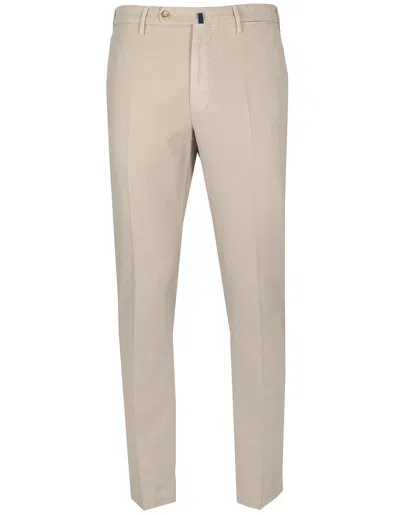 Pre-owned Incotex Chino In Gray Beige Regular Fit Regeur390