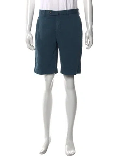 Pre-owned Incotex Chino Shorts In Blue